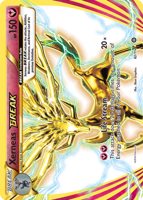 Xerneas BREAK (Holofoil) (82) — Steam Siege
