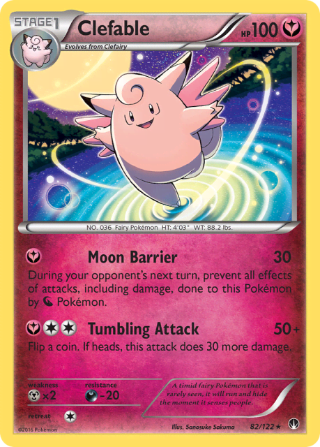 Clefable (Reverse Holofoil) (82) — BREAKpoint
