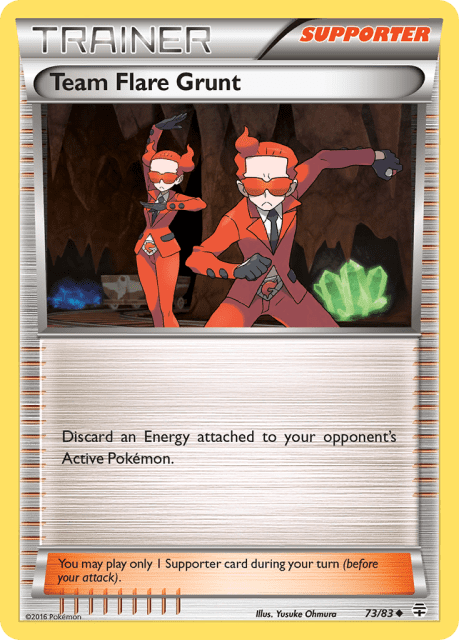 Team Flare Grunt (Reverse Holofoil) (73) — Generations