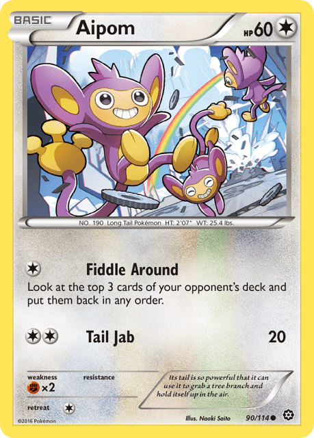 Aipom (Reverse Holofoil) (90) — Steam Siege