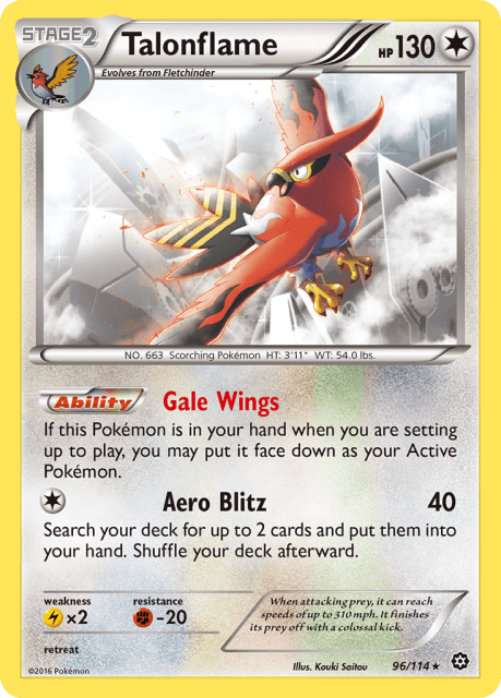 Talonflame (Reverse Holofoil) (96) — Steam Siege