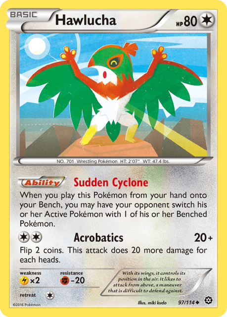Hawlucha (Reverse Holofoil) (97) — Steam Siege