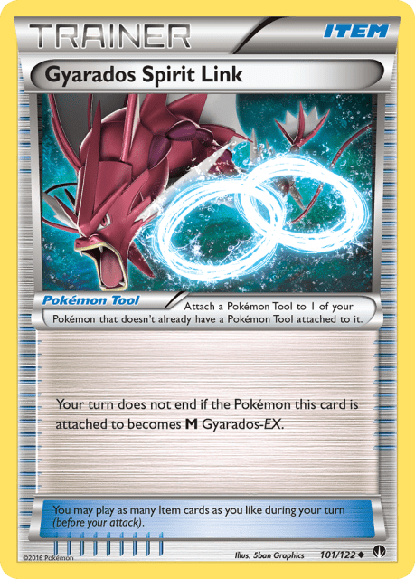 Gyarados Spirit Link (Reverse Holofoil) (101) — BREAKpoint
