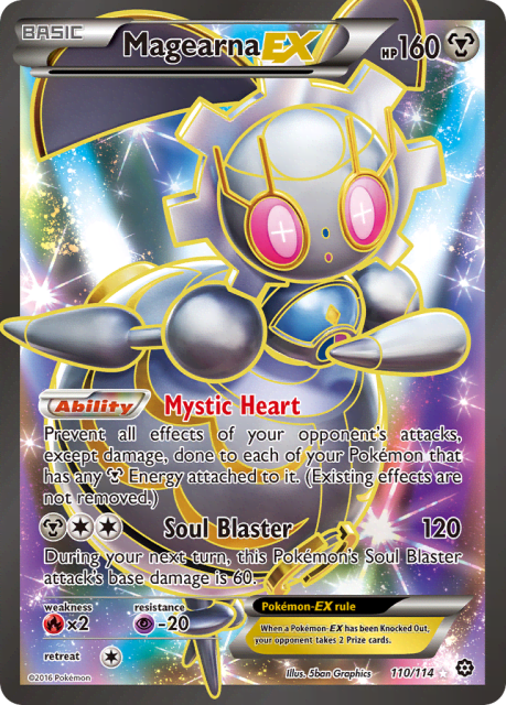 Magearna-EX (Holofoil) (110) — Steam Siege
