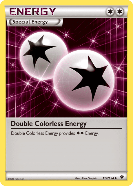 Double Colorless Energy (Reverse Holofoil) (114) — Fates Collide