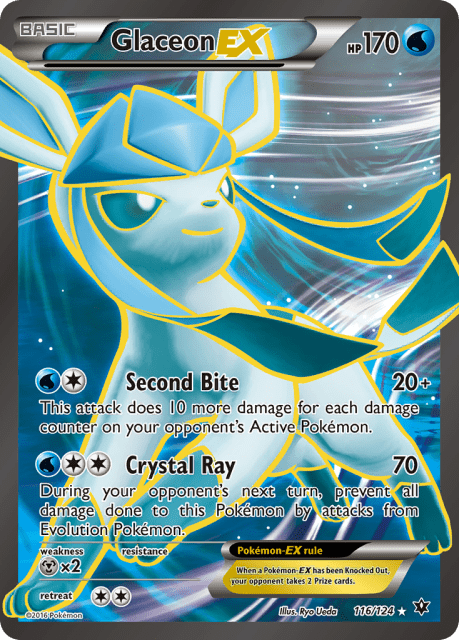 Glaceon-EX (Holofoil) (116) — Fates Collide
