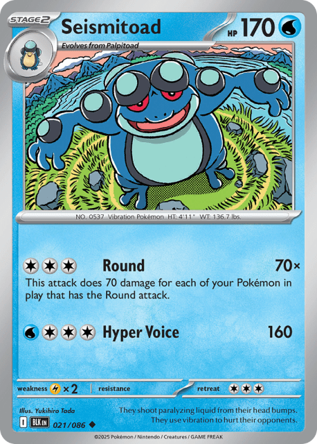 Seismitoad (21) — Black Bolt