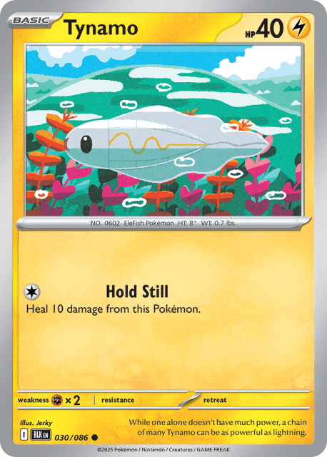 Tynamo (Poke Ball Reverse Holofoil) (30) — Black Bolt