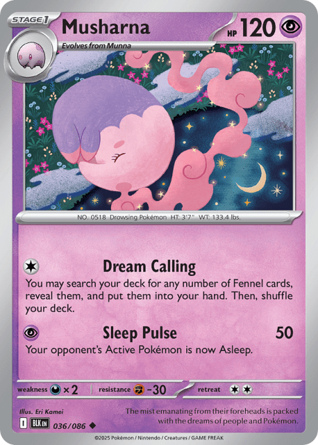 Musharna (Master Ball Reverse Holofoil) (36) — Black Bolt