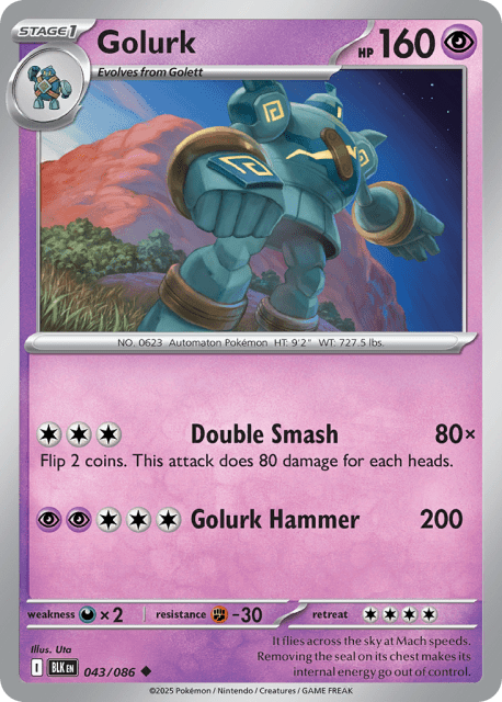 Golurk (43) — Black Bolt