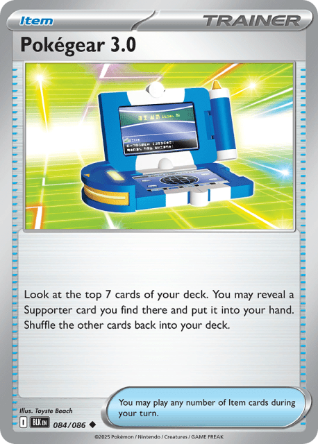 Pokégear 3.0 (Poke Ball Reverse Holofoil) (84) — Black Bolt