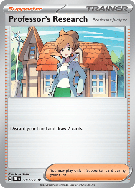 Professor's Research (Poke Ball Reverse Holofoil) (85) — Black Bolt