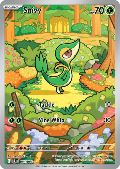 Snivy (Holofoil) (87) — Black Bolt