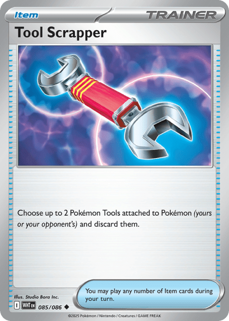 Tool Scrapper (Poke Ball Reverse Holofoil) (85) — White Flare
