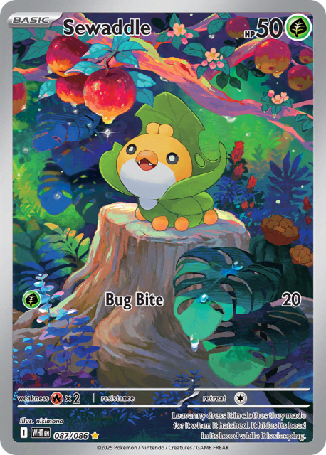 Sewaddle (Holofoil) (87) — White Flare