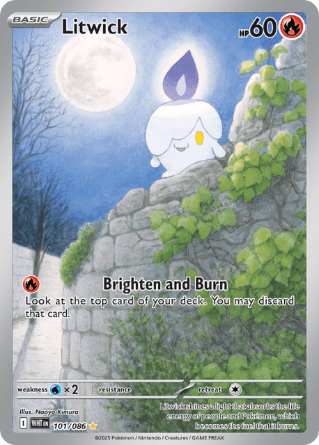 Litwick (Holofoil) (101) — White Flare