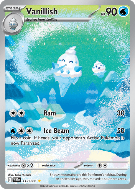 Vanillish (Holofoil) (112) — White Flare