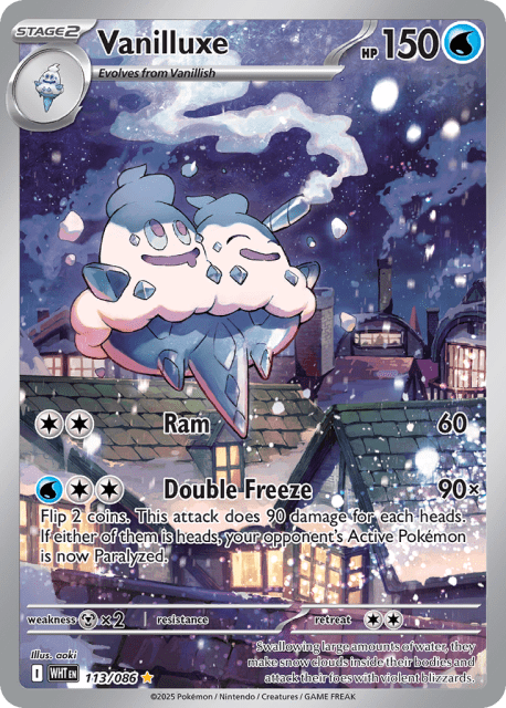 Vanilluxe (Holofoil) (113) — White Flare