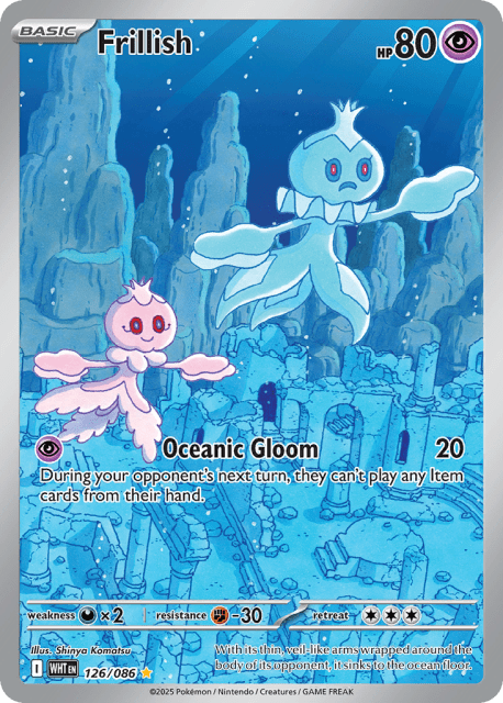 Frillish (Holofoil) (126) — White Flare