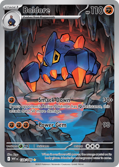 Boldore (Holofoil) (128) — White Flare