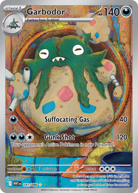 Garbodor (Holofoil) (141) — White Flare