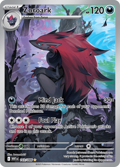 Zoroark (Holofoil) (143) — White Flare