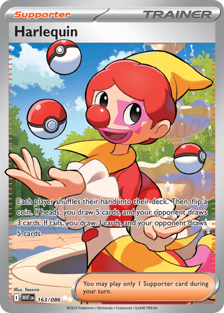 Harlequin (Holofoil) (163) — White Flare