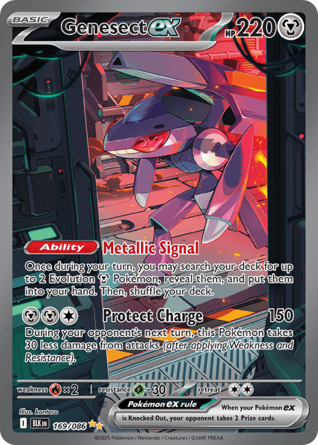 Genesect ex (Holofoil) (169) — Black Bolt