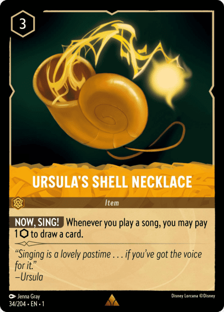 Ursula's Shell Necklace (Cold Foil) (34) — The First Chapter