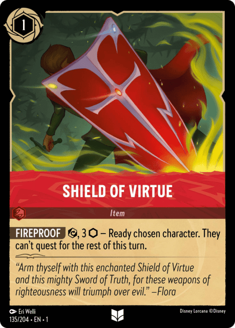 Shield of Virtue (Cold Foil) (135) — The First Chapter