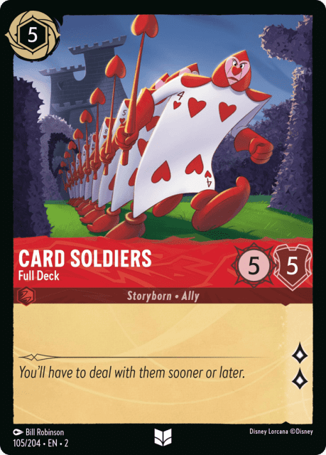 Card Soldiers (Cold Foil) (105) — Rise of the Floodborn