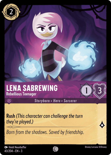 Lena Sabrewing (Cold Foil) (43) — Into the Inklands