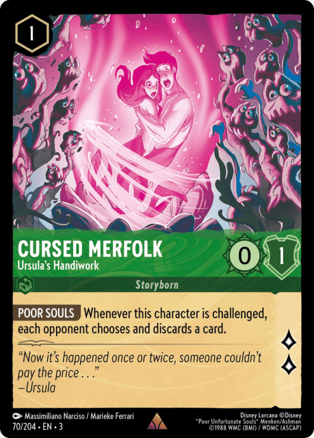 Cursed Merfolk (Cold Foil) (70) — Into the Inklands