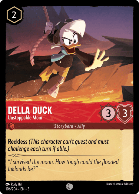 Della Duck (Cold Foil) (106) — Into the Inklands