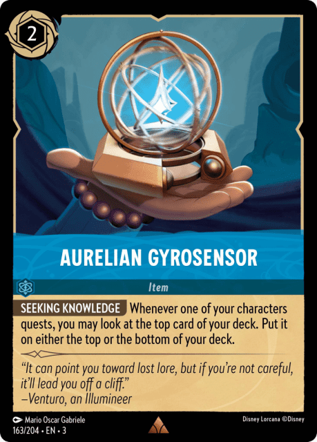 Aurelian Gyrosensor (Cold Foil) (163) — Into the Inklands