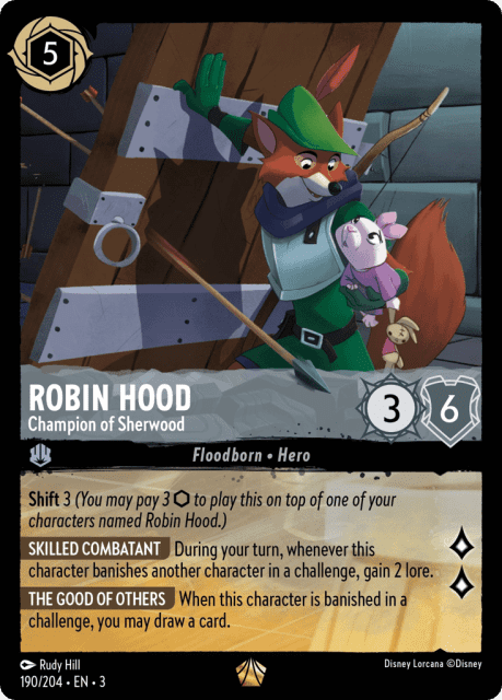Robin Hood (Cold Foil) (190) — Into the Inklands