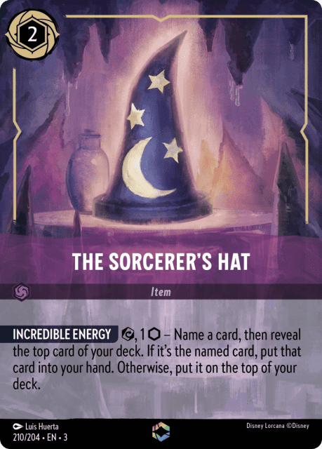 The Sorcerer's Hat (Holofoil) (210) — Into the Inklands