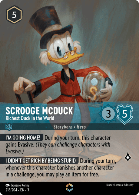 Scrooge McDuck (Holofoil) (218) — Into the Inklands