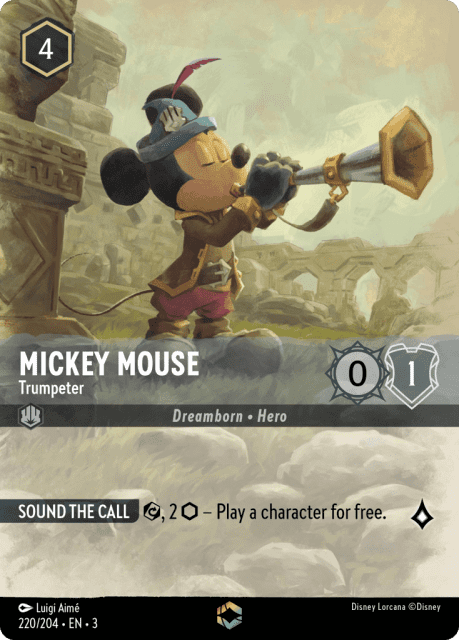 Mickey Mouse (Holofoil) (220) — Into the Inklands