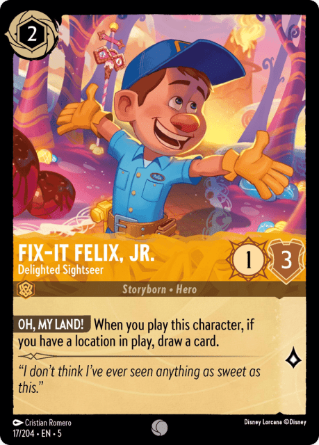 Fix-It Felix, Jr. (Cold Foil) (17) — Shimmering Skies
