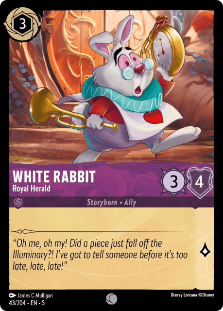White Rabbit (Cold Foil) (43) — Shimmering Skies