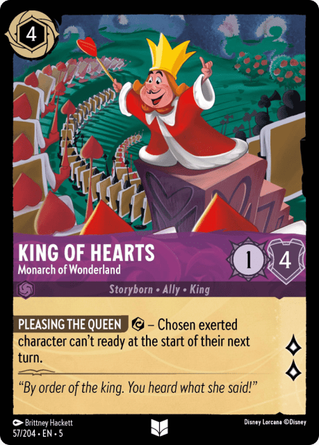King of Hearts (Cold Foil) (57) — Shimmering Skies