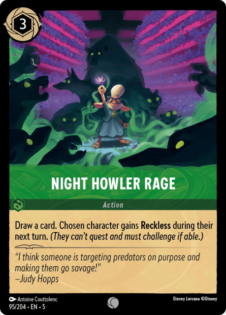Night Howler Rage (Cold Foil) (95) — Shimmering Skies