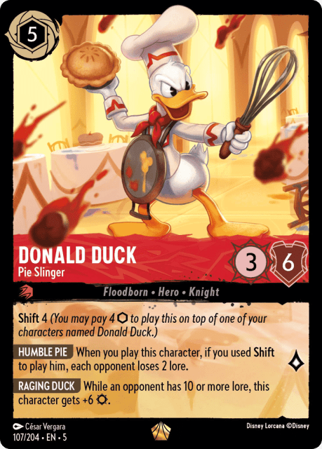 Donald Duck (Cold Foil) (107) — Shimmering Skies