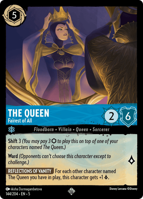 The Queen (Cold Foil) (144) — Shimmering Skies