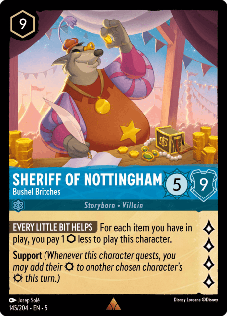 Sheriff of Nottingham (Cold Foil) (145) — Shimmering Skies