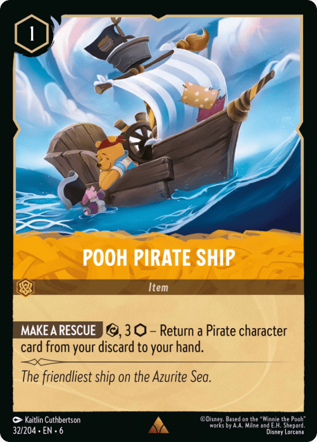 Pooh Pirate Ship (Cold Foil) (32) — Azurite Sea
