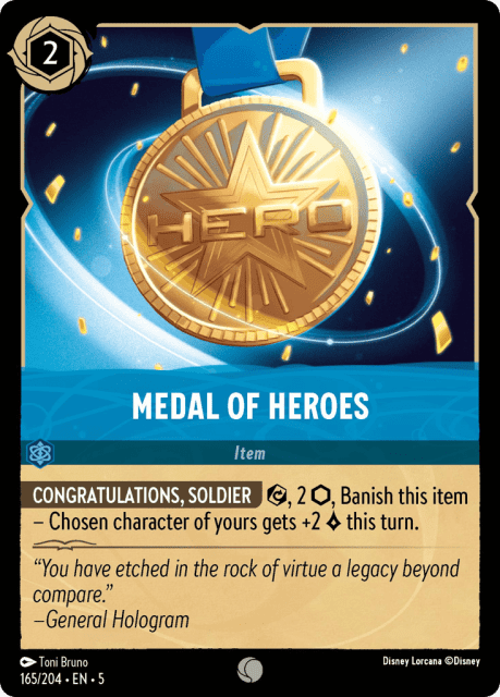 Medal of Heroes (Cold Foil) (165) — Shimmering Skies