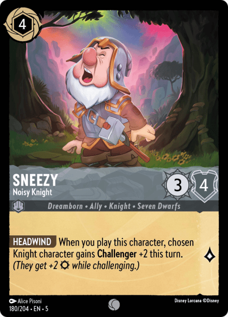 Sneezy (Cold Foil) (180) — Shimmering Skies