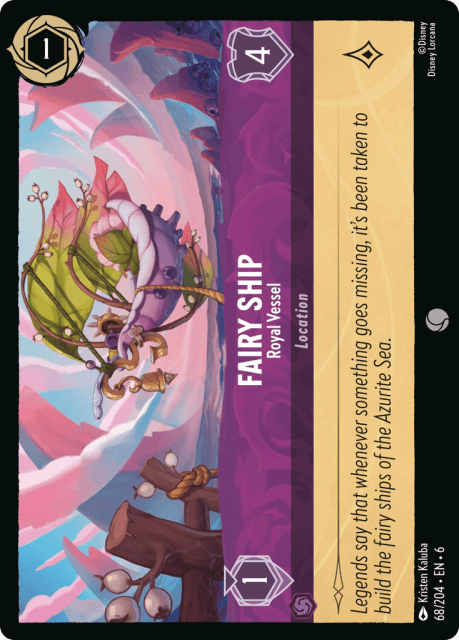 Fairy Ship (Cold Foil) (68) — Azurite Sea